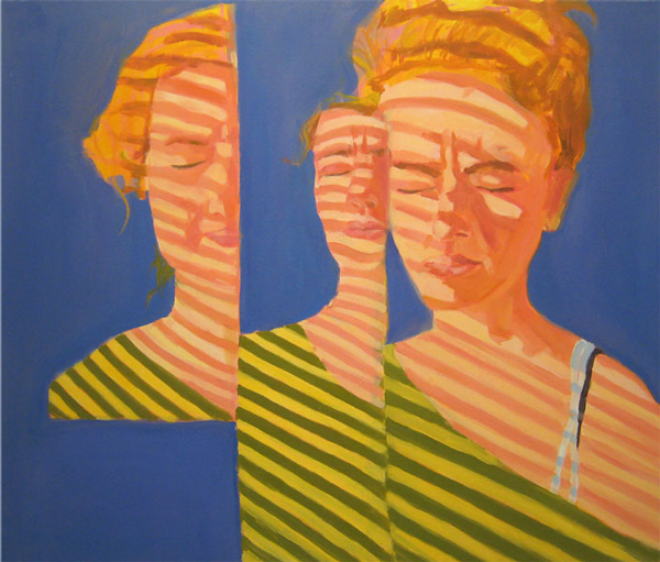 Women with Stripes painting by Sophia Peters